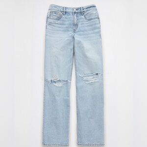 AE Strigid Ripped High-Waisted Stovepipe Jean